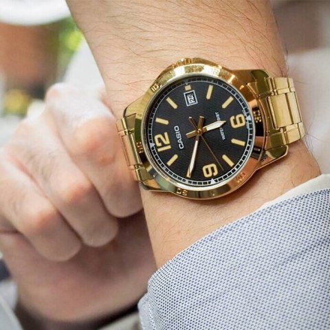 ZEGAREK MĘSKI CASIO MTP-VD01G-1B + BOX ZEGAREK MĘSKI CASIO MTP-VD01G-1B + BOX