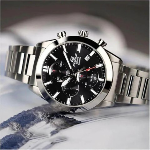 Zegarek Męski Casio EDIFICE Chronograph EFB-710D-1A + BOX Zegarek Męski Casio EDIFICE Chronograph EFB-710D-1A + BOX