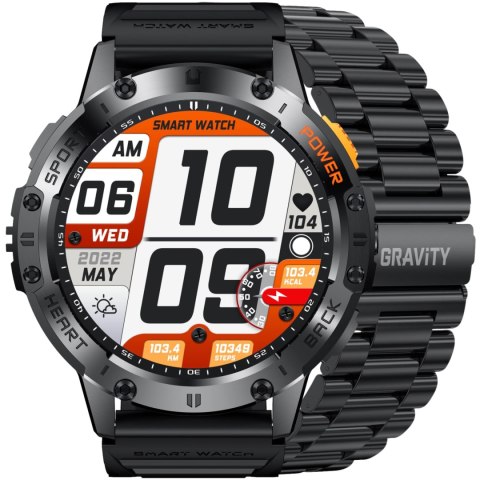 SMARTWATCH MĘSKI GRAVITY GT22-1 - AMOLED, DODATKOWY PASEK (sg030a) SMARTWATCH MĘSKI GRAVITY GT22-1 - AMOLED, DODATKOWY PASEK (sg030a)