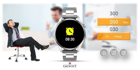 Smartwatch Giewont Vertex SmartCall GW450-6 Silver/Brown Leather Smartwatch Giewont Vertex SmartCall GW450-6 Silver/Brown Leather