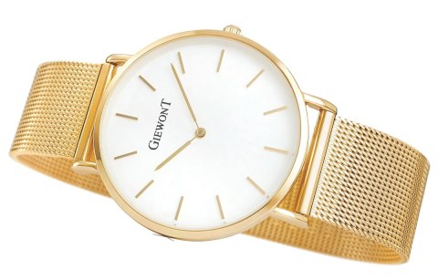 Zegarek Damski GIEWONT Harmony GW1970-1 Pure White/Gold Effect Zegarek Damski GIEWONT Harmony GW1970-1 Pure White/Gold Effect