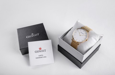 Zegarek Damski GIEWONT Harmony GW1970-1 Pure White/Gold Effect Zegarek Damski GIEWONT Harmony GW1970-1 Pure White/Gold Effect