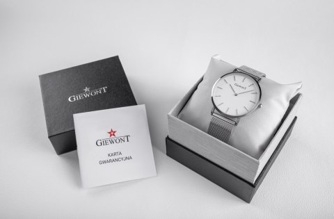 Zegarek Damski GIEWONT Harmony GW1970-3 Pure White/Silver Effect Zegarek Damski GIEWONT Harmony GW1970-3 Pure White/Silver Effect