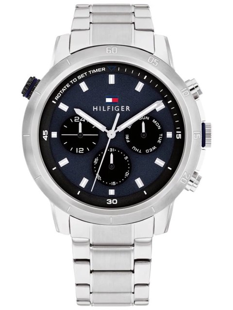 ZEGAREK MĘSKI TOMMY HILFIGER Troy 1792104 + BOX ZEGAREK MĘSKI TOMMY HILFIGER Troy 1792104 + BOX