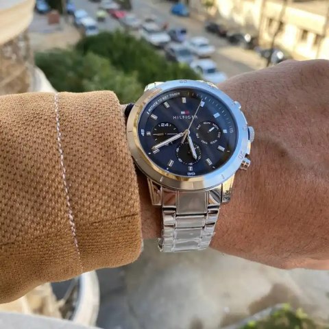 ZEGAREK MĘSKI TOMMY HILFIGER Troy 1792104 + BOX ZEGAREK MĘSKI TOMMY HILFIGER Troy 1792104 + BOX