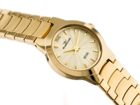 ZEGAREK DAMSKI RUBICON RNBC21 - gold (zr568c) ZEGAREK DAMSKI RUBICON RNBC21 - gold (zr568c)