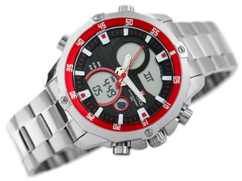 ZEGAREK MĘSKI NAVIFORCE CIRRUS (zn010b)- silver/red ZEGAREK MĘSKI NAVIFORCE CIRRUS (zn010b)- silver/red