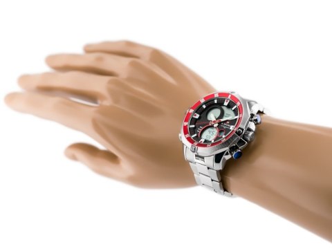 ZEGAREK MĘSKI NAVIFORCE CIRRUS (zn010b)- silver/red ZEGAREK MĘSKI NAVIFORCE CIRRUS (zn010b)- silver/red