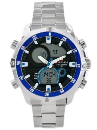 ZEGAREK MĘSKI NAVIFORCE CIRRUS (zn010c)- silver/blue