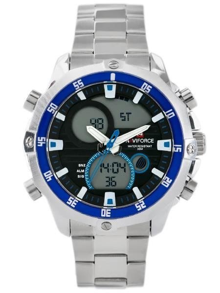 ZEGAREK MĘSKI NAVIFORCE CIRRUS (zn010c)- silver/blue ZEGAREK MĘSKI NAVIFORCE CIRRUS (zn010c)- silver/blue