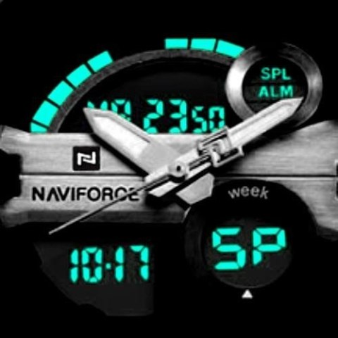 ZEGAREK MĘSKI NAVIFORCE GLOCK (zn039b) - black/blue ZEGAREK MĘSKI NAVIFORCE GLOCK (zn039b) - black/blue