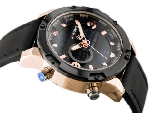 ZEGAREK MĘSKI NAVIFORCE - NF9097 (zn043d) - black/rosegold ZEGAREK MĘSKI NAVIFORCE - NF9097 (zn043d) - black/rosegold