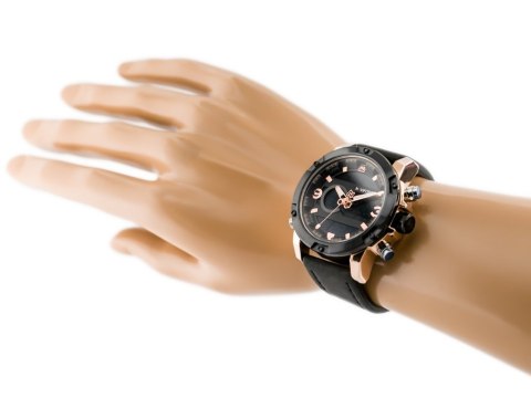 ZEGAREK MĘSKI NAVIFORCE - NF9097 (zn043d) - black/rosegold ZEGAREK MĘSKI NAVIFORCE - NF9097 (zn043d) - black/rosegold