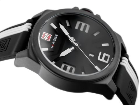 ZEGAREK MĘSKI NAVIFORCE - NF9098 (zn045b) - black/white ZEGAREK MĘSKI NAVIFORCE - NF9098 (zn045b) - black/white