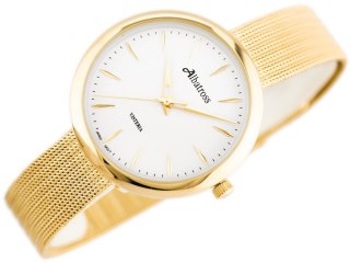 ZEGAREK DAMSKI ALBATROSS ABBC20 (za542c) gold / white