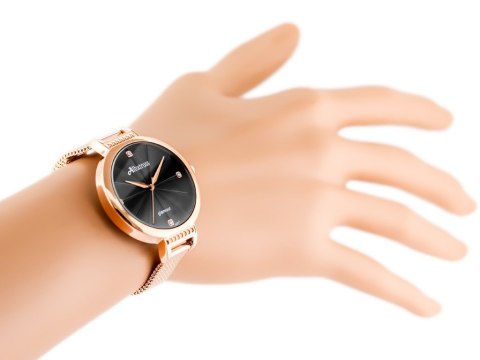 ZEGAREK DAMSKI ALBATROSS ABBC22 (za544c) rose gold / black ZEGAREK DAMSKI ALBATROSS ABBC22 (za544c) rose gold / black