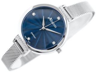 ZEGAREK DAMSKI ALBATROSS ABBC22 (za544d) silver / navy blue