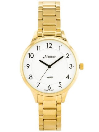 ZEGAREK DAMSKI ALBATROSS Mirage ABBC02 (za538e) gold/white