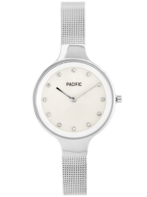 ZEGAREK DAMSKI PACIFIC 6009 (zy596a) - silver/pearl ZEGAREK DAMSKI PACIFIC 6009 (zy596a) - silver/pearl