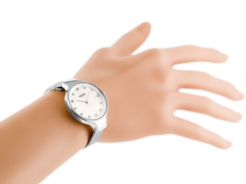 ZEGAREK DAMSKI PACIFIC 6009 (zy596a) - silver/pearl ZEGAREK DAMSKI PACIFIC 6009 (zy596a) - silver/pearl