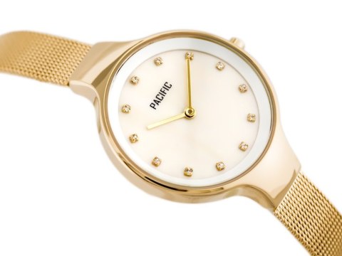 ZEGAREK DAMSKI PACIFIC 6009 (zy596b) - gold/pearl ZEGAREK DAMSKI PACIFIC 6009 (zy596b) - gold/pearl