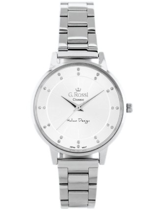 ZEGAREK G. ROSSI - C11715B-3C1 (zg777a) silver + BOX