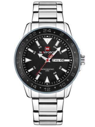 ZEGAREK MĘSKI NAVIFORCE - NF9109 (zn064b) - silver/black