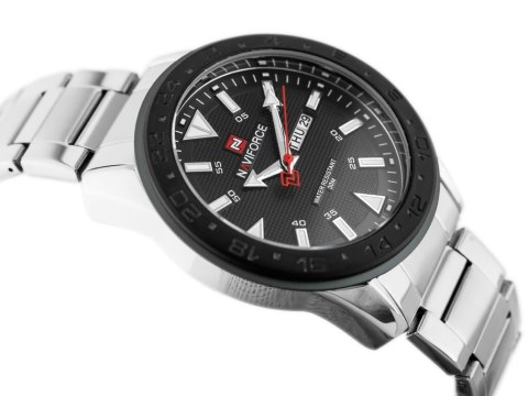 ZEGAREK MĘSKI NAVIFORCE - NF9109 (zn064b) - silver/black ZEGAREK MĘSKI NAVIFORCE - NF9109 (zn064b) - silver/black