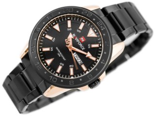 ZEGAREK MĘSKI NAVIFORCE - NF9109 (zn064d) - black/rosegold