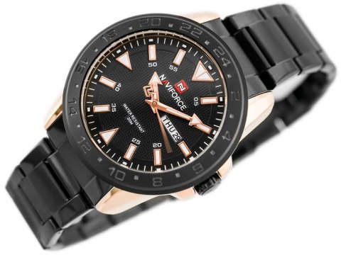 ZEGAREK MĘSKI NAVIFORCE - NF9109 (zn064d) - black/rosegold ZEGAREK MĘSKI NAVIFORCE - NF9109 (zn064d) - black/rosegold