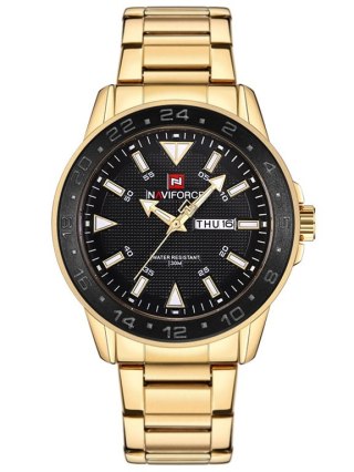 ZEGAREK MĘSKI NAVIFORCE - NF9109 (zn064f) - gold/black