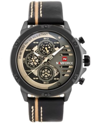 ZEGAREK MĘSKI NAVIFORCE - NF9110 (zn047e) - black/graphite