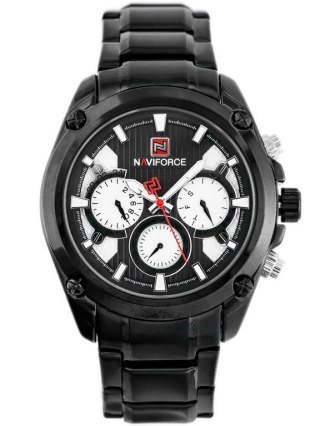 ZEGAREK MĘSKI NAVIFORCE - NF9113 (zn078a) - black/silver + box
