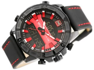 ZEGAREK MĘSKI NAVIFORCE - NF9114 (zn046c) - black/red