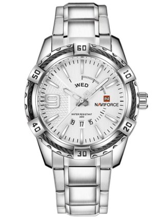 ZEGAREK MĘSKI NAVIFORCE - NF9117 (zn059a) - silver + box