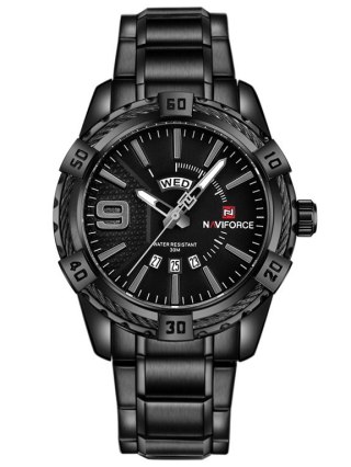 ZEGAREK MĘSKI NAVIFORCE - NF9117 (zn059b) - black + box