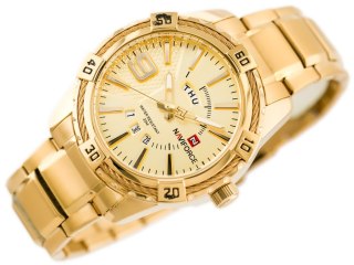 ZEGAREK MĘSKI NAVIFORCE - NF9117 (zn059d) - gold + box