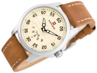 ZEGAREK MĘSKI NAVIFORCE - NF9124 (zn055a) + BOX - camel/silver