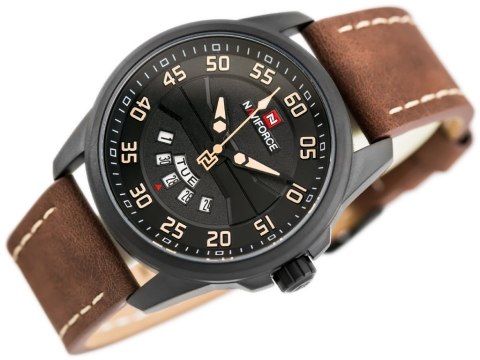 ZEGAREK MĘSKI NAVIFORCE - NF9124 (zn055b) - brown/black ZEGAREK MĘSKI NAVIFORCE - NF9124 (zn055b) - brown/black