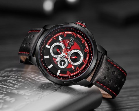 ZEGAREK MĘSKI NAVIFORCE - NF9142 (zn087a) black + BOX ZEGAREK MĘSKI NAVIFORCE - NF9142 (zn087a) black + BOX