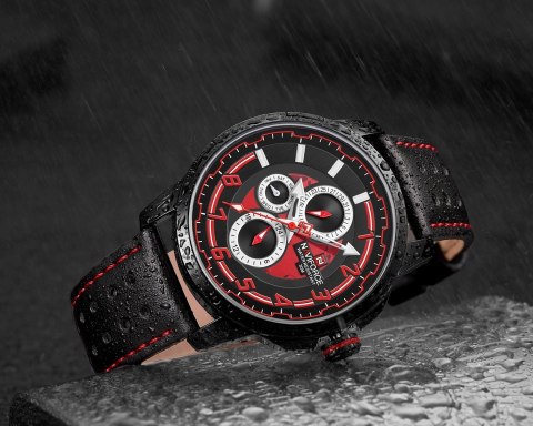 ZEGAREK MĘSKI NAVIFORCE - NF9142 (zn087a) black + BOX ZEGAREK MĘSKI NAVIFORCE - NF9142 (zn087a) black + BOX