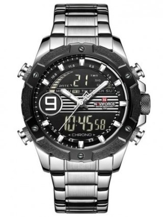 ZEGAREK MĘSKI NAVIFORCE - NF9146S (zn089a) - silver/black + BOX