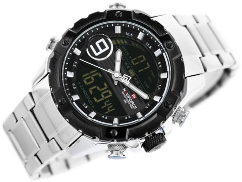 ZEGAREK MĘSKI NAVIFORCE - NF9146S (zn089a) - silver/black + BOX ZEGAREK MĘSKI NAVIFORCE - NF9146S (zn089a) - silver/black + BOX