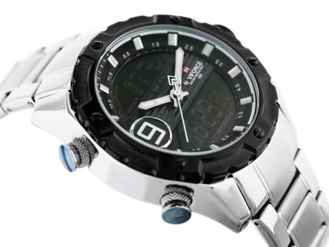 ZEGAREK MĘSKI NAVIFORCE - NF9146S (zn089a) - silver/black + BOX ZEGAREK MĘSKI NAVIFORCE - NF9146S (zn089a) - silver/black + BOX