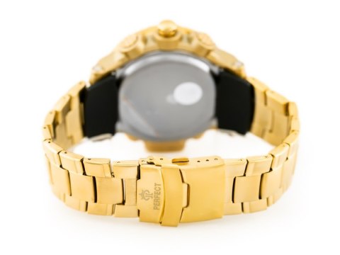 ZEGAREK MĘSKI PERFECT - A896 (zp260c) - gold/black ZEGAREK MĘSKI PERFECT - A896 (zp260c) - gold/black