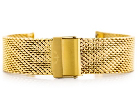 Bransoleta Bisset (bb010b) - złota 20mm Bransoleta Bisset (bb010b) - złota 20mm