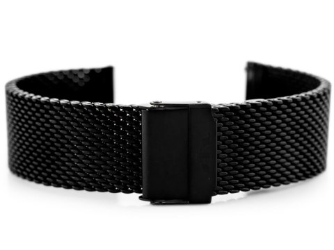 Bransoleta Bisset (bb010d) - czarna 20mm Bransoleta Bisset (bb010d) - czarna 20mm
