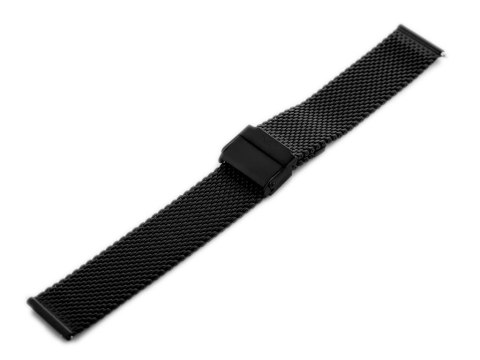 Bransoleta Bisset (bb010d) - czarna 20mm Bransoleta Bisset (bb010d) - czarna 20mm