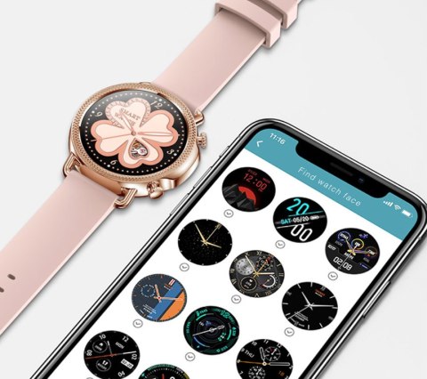 SMARTWATCH DAMSKI Rubicon RNBE74 - TERMOMETR, PULSOKSYMETR (sr020b) SMARTWATCH DAMSKI Rubicon RNBE74 - TERMOMETR, PULSOKSYMETR (sr020b)