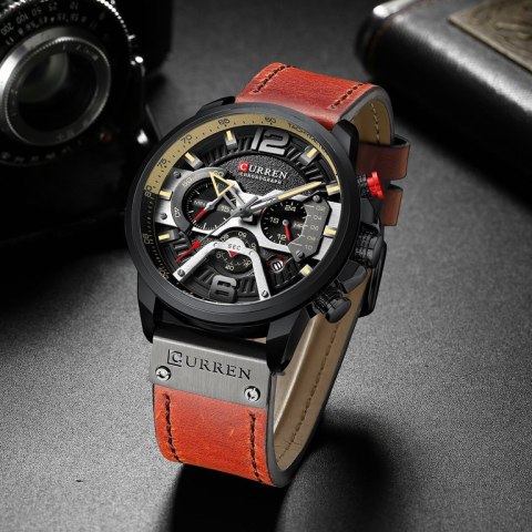ZEGAREK MĘSKI CURREN 8329 (zc027c) CHRONOGRAF +BOX ZEGAREK MĘSKI CURREN 8329 (zc027c) CHRONOGRAF +BOX